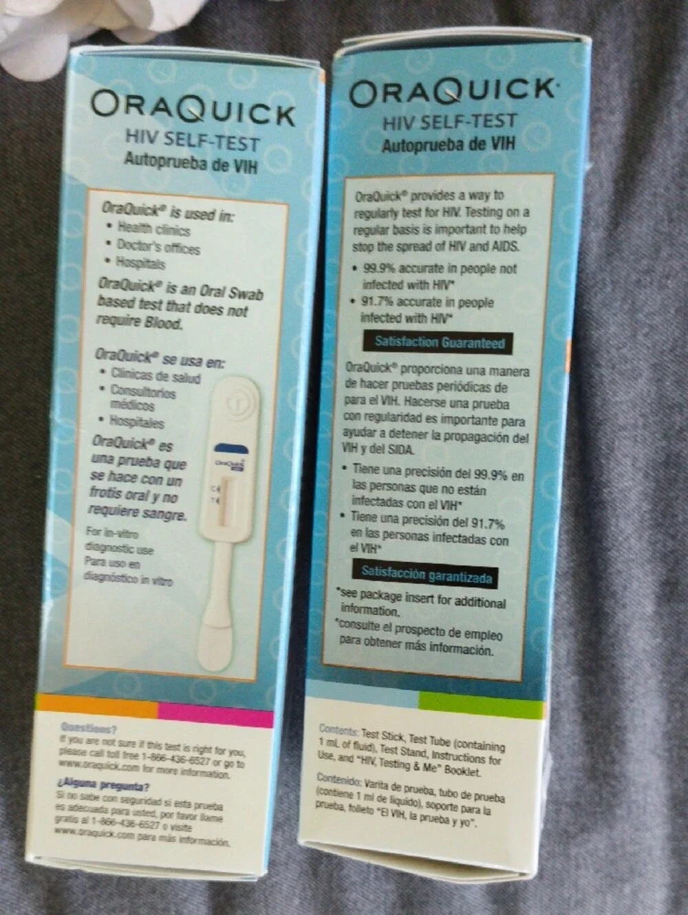 NWT Oraquick HIV Self-Test Oral Swab (Two) - FDA Approved